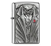Zippo JACKET-Chrome High Polished Spring 2017 Lighter, Silver, 5.8 x 3.8 x 2 cm