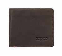 Zippo Leather bi fold Wallet 11cm Mocha
