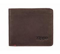 Zippo Leather, Bi-Fold Wallet Coin Pouch, 11 cm, Brown