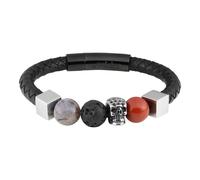 Zippo Leather Bracelet With Charms 22x1x1 cm | Size: 22 cm Zippo Multicolor 22 cm