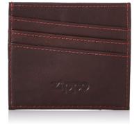 Zippo leather credit card holder, 10 cm, Brown