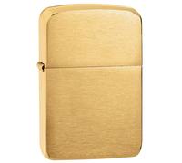 Zippo Lighter 1941 Replica Brass Brushed Storm Lighter Gas