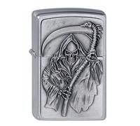 Zippo Lighter 2000856 Reapers Curse Emblem Grim Reaper Gas Lighter, Brass