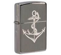 Zippo Lighter, Black Ice, One Size