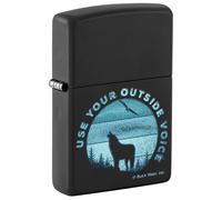 Zippo Lighter, Brass, Black Matte, Standard Size