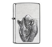 Zippo Lighter, Brushed Chrome, One Size