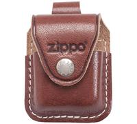 Zippo Lighter Pouch with Clip - Genuine Leather - Protection & Security - Adaptable to 5cm Belts - Holds all Zippo Windproof Lighters - Made in USA - Brown