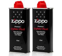 Zippo Lighter Fluid 2 Pack - 125ml Fast Ignition Clean Burning Fuel for Win