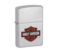 Zippo Lighter Harley Davidson Polish Chrome Windproof Flame Fuel Refillable