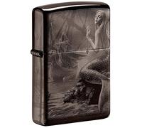 Zippo Lighter, Metal, Black Ice, Norma