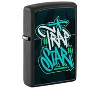 Zippo Lighter, Metal, Black Matte, One Size