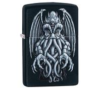 Zippo Lighter, Metal, Black Matte, One Size