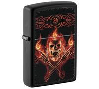 Zippo Windproof Lighter, Anne Stokes Design - Matt Black, Colour Image - Refillable, Reusable, Windproof Design - Comes in Gift Box - Made in USA