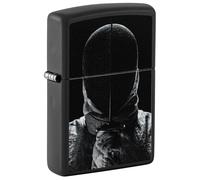 Zippo Lighter, Metal, Black Matte, Standard Size