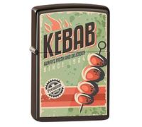 Zippo Lighter, Metal, Brown, Standard Size