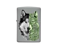 Zippo Lighter, Metal, Flat Grey, One Size