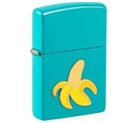 Zippo Lighter, Metal, Flat Turquoise, Standard Size