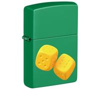 Zippo Lighter, Metal, Grass Green
