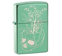 Zippo Lighter, Metal, Green, One Size