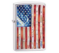 Zippo Lighter, Metal, Rick Rietveld Brushed Chrome, One Size