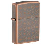 Zippo Lighter, Metal, Rustic Bronze, One Size