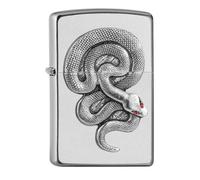 Zippo Lighter, Metal, Satin Chrome, One Size