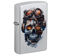 Zippo Lighter, Metal, Satin Chrome, Standard Size