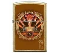 Zippo Lighter, Metal, Street Brass, Standard Size