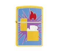 Zippo Lighter, Metal, Sunflower, Standard Size