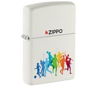 Zippo Lighter, Metal, White mat, One Size