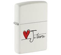 Zippo Lighter, Metal, White mat, One Size