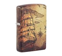 Zippo Lighter Pirate Ship 540° Color Image Matte Storm Lighter Gas