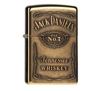 Zippo Lighter Polished Brass Plaque Jack Daniels 60001212 Storm Lighter