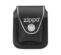 Zippo Lighter Pouch with Clip - Genuine Leather - Protection & Security - Adaptable to 5cm Belts - Holds all Zippo Windproof Lighters - Made in USA - Black