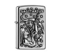 Genuine ZIPPO Lighters 12 Zodiacs Windproof Petrol Refillable Cigarette Lighter