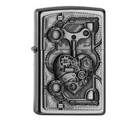 Zippo Lighter Steampunk Heart Lighter, Brass, Stainless Steel Look Storm Lighter