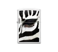 Zippo Lighter-Zebra Eye White Matte Windproof Lighter #Z5476