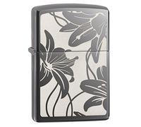 Zippo Lily Zippo Lighter in Black Ice 29426