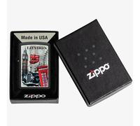 Zippo Matte Black London Design Lighter 46078
