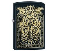 ZIPPO - Monster Design - Laser Engrave, Black Matte - Windproof Lighter, refillable, in gift box