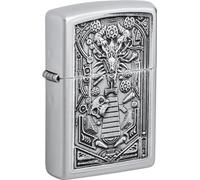 Zippo Original Lighter - Pinball Machine/Flipper Edition in Brushed Chrome