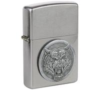 Zippo Original Petrol Windproof Lighter, Tiger TDV (Chrome)