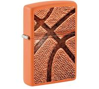 Zippo Petrol Lighter Orange Matt Basketball 3D 60007369 Unfilled