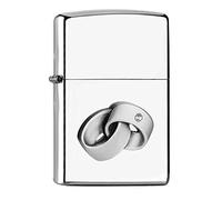 Zippo PL 250 WEDDING RINGS Emblem Lighter Brass 5.83.81.2