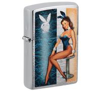 Zippo Playboy Playmate Brushed Chrome Lighter