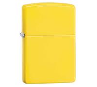 Zippo Pocket Lighter Lemon Matte 24839 - Durable, iconic one-handed lighter in a bold lemon finish