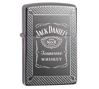 Zippo Pocket Lighter, Metal, Armor Black Ice Whiskey Label, One Size