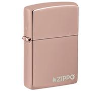 Zippo Pocket Lighter, Other, Rose Gold Logo, One Size