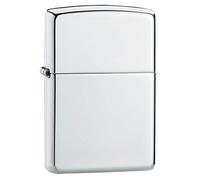 Zippo, Sleek and Durable Design, Refillable, True Windproof Lighter, Ideal for Adventurers, Color: Armor High Polish Sterling Silver, Taille unique