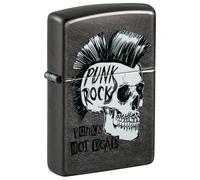 ZIPPO Punk Rock Skull Grey Dusk Colour 60006559 Punk Not Dead Original Lighter